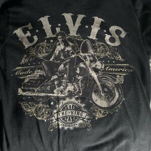 black elvis presley shirt, size small